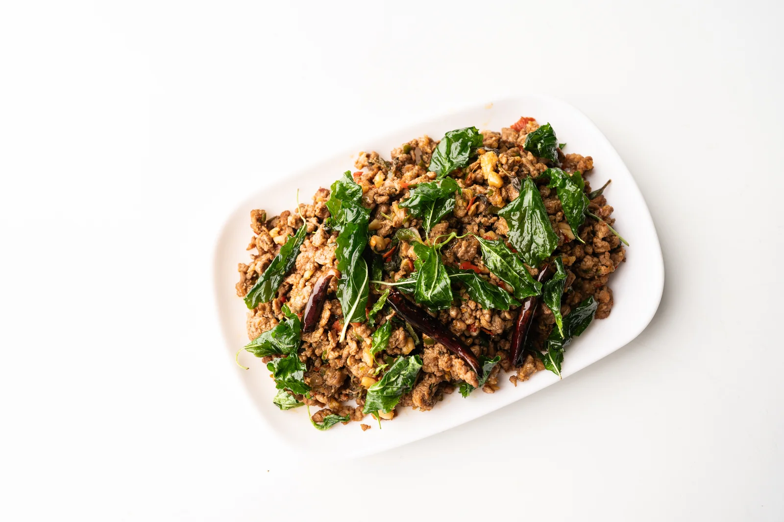 เนื้อเป็ดผัดกะเพรา